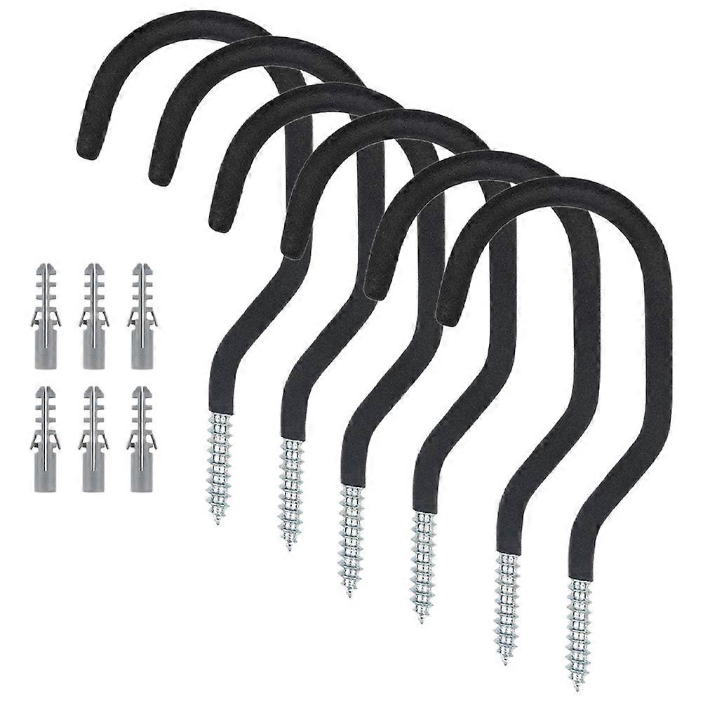 6pcs Bike Hooks Bike Hangers Screw In Hooks Heavy Duty Bicycle Hangers for Garage