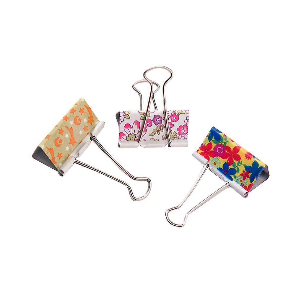 Colorful Binder Clips 32mm For Home School Office Use 24Pcs Assorted Colors