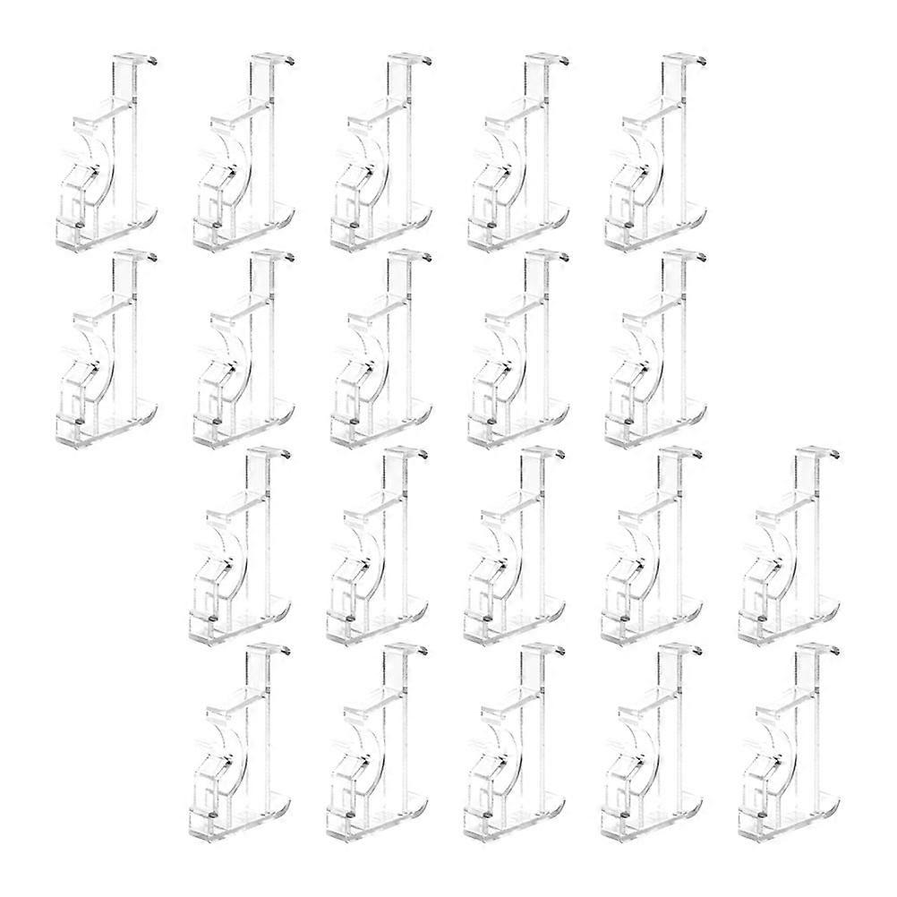 Clear Plastic Valance Accessories 20Set Versatile Use For Window Treatment Office Home And Store Design