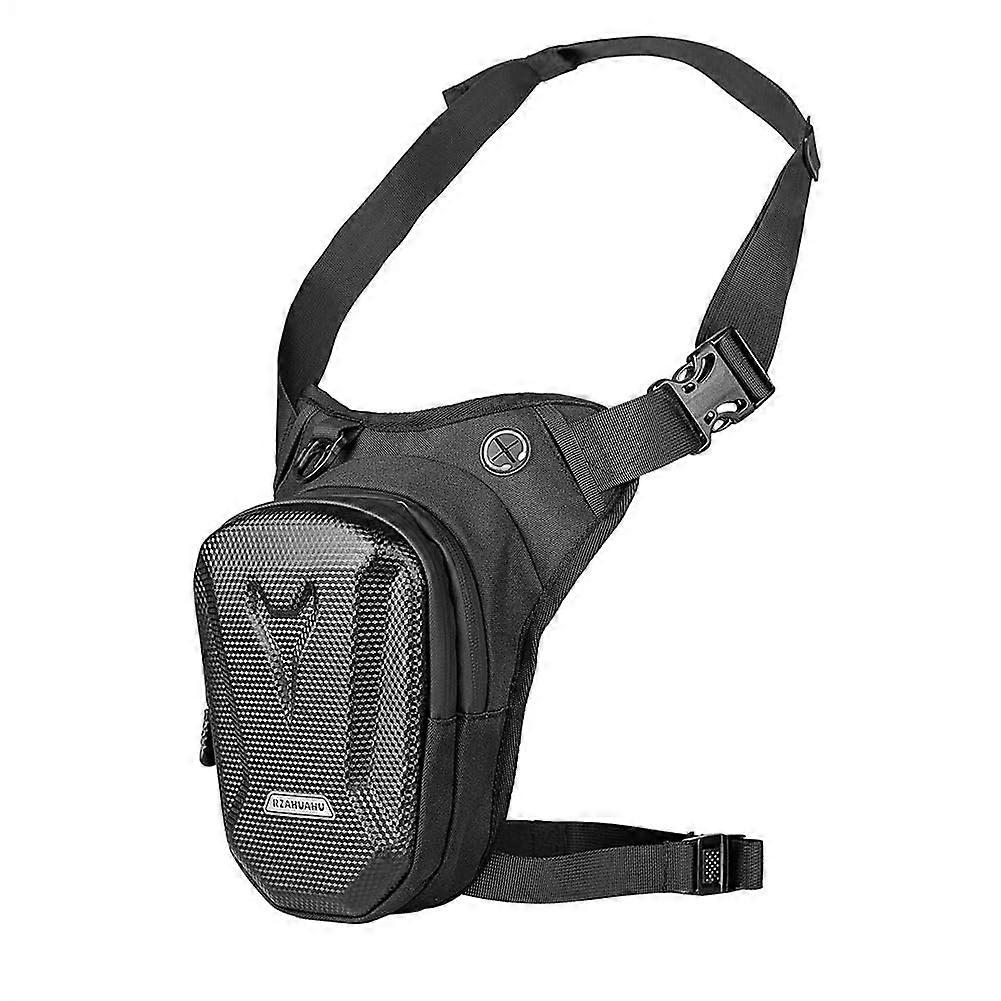 Men's Motorcycle Leg Bag, Waterproof, Large Capacity, Black