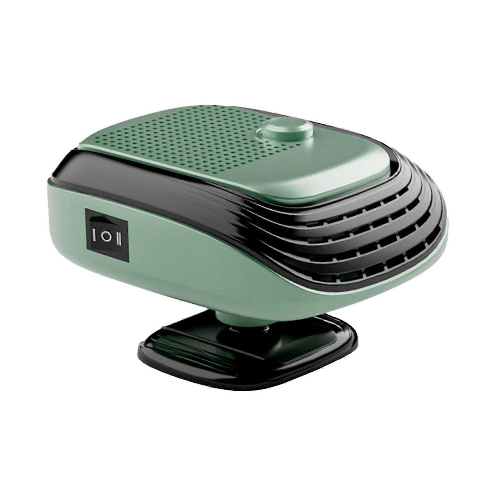Car Heater For Vehicle Automatic Defroster 12V 120W Portable Windshield Defroster With 360-Degree Rotation Green