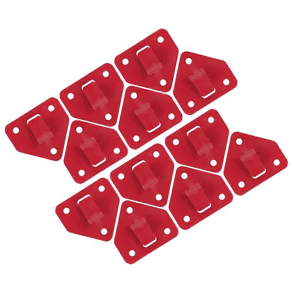 Red Fire Extinguisher Wall Bracket Made of Iron for Garden Use Holds Extinguisher Firmly 12Pcs