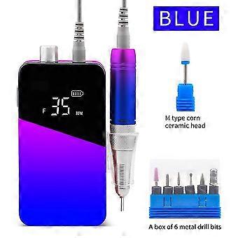 35000rpm Portable Electric Nail Drill Rechargeable Nail and Pedicure Machine HG