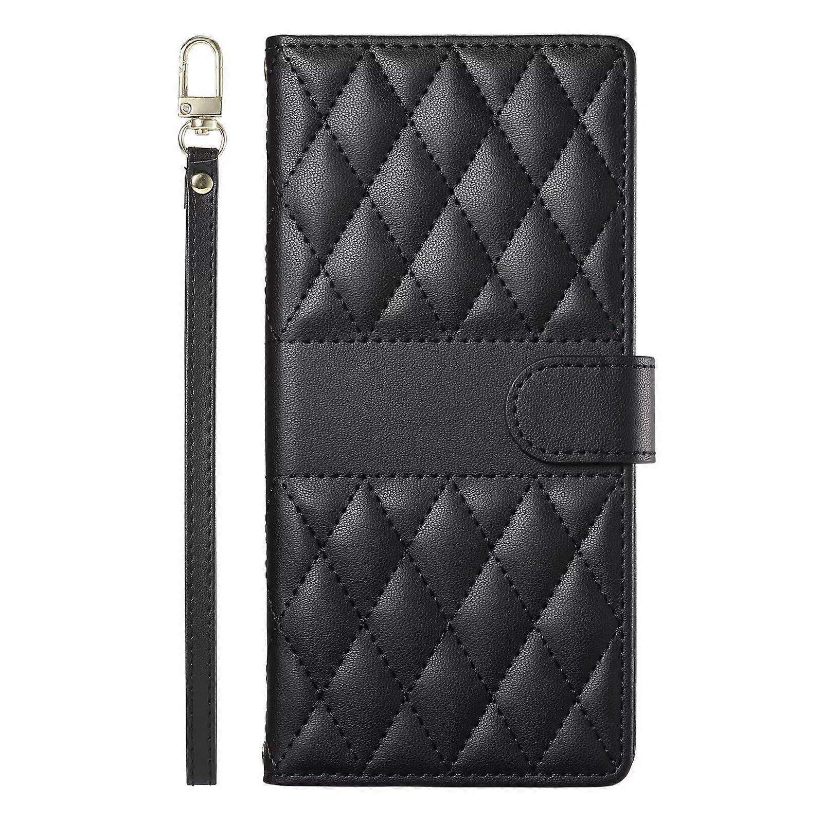Leather Wallet Case With Flip Stand, Magnetic Closure, Clamshell Bumper, Black for Google Pixel 9 Pro XL