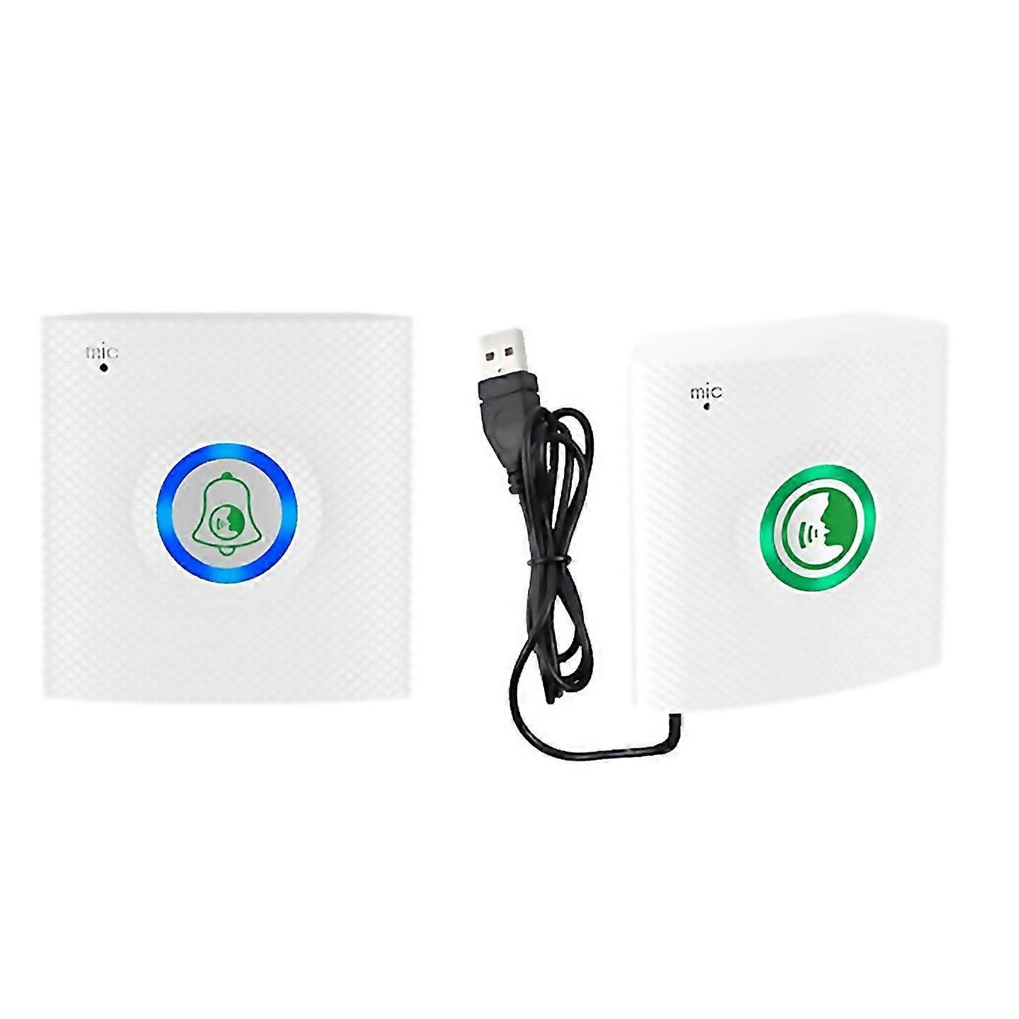 Für Wireless Long Distance Voice Intercom Vollduplex Türsprechanlage Weiß