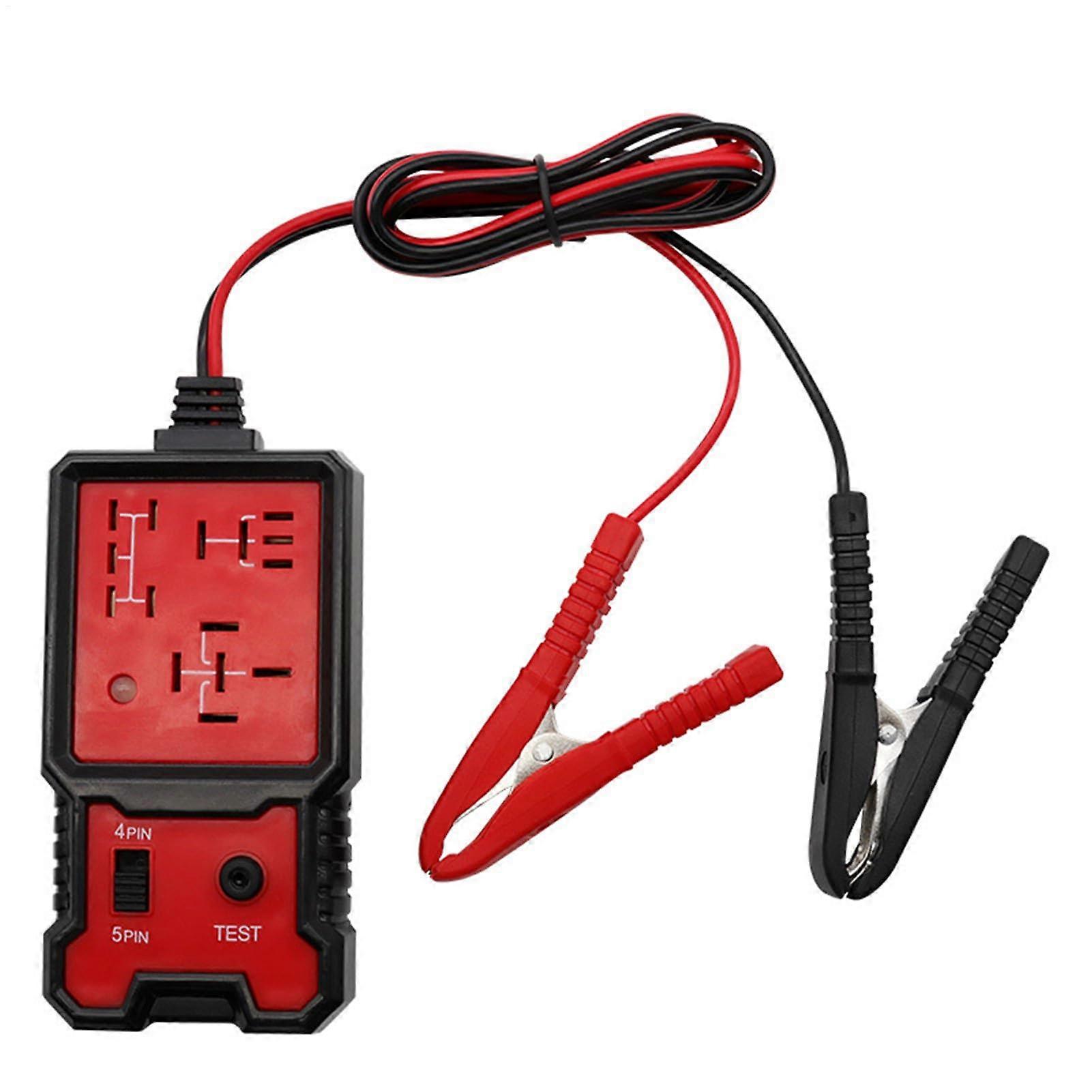 Car Relay Tester 12V Radiant Kit Handheld Auto Test Tool Battery Clips Included