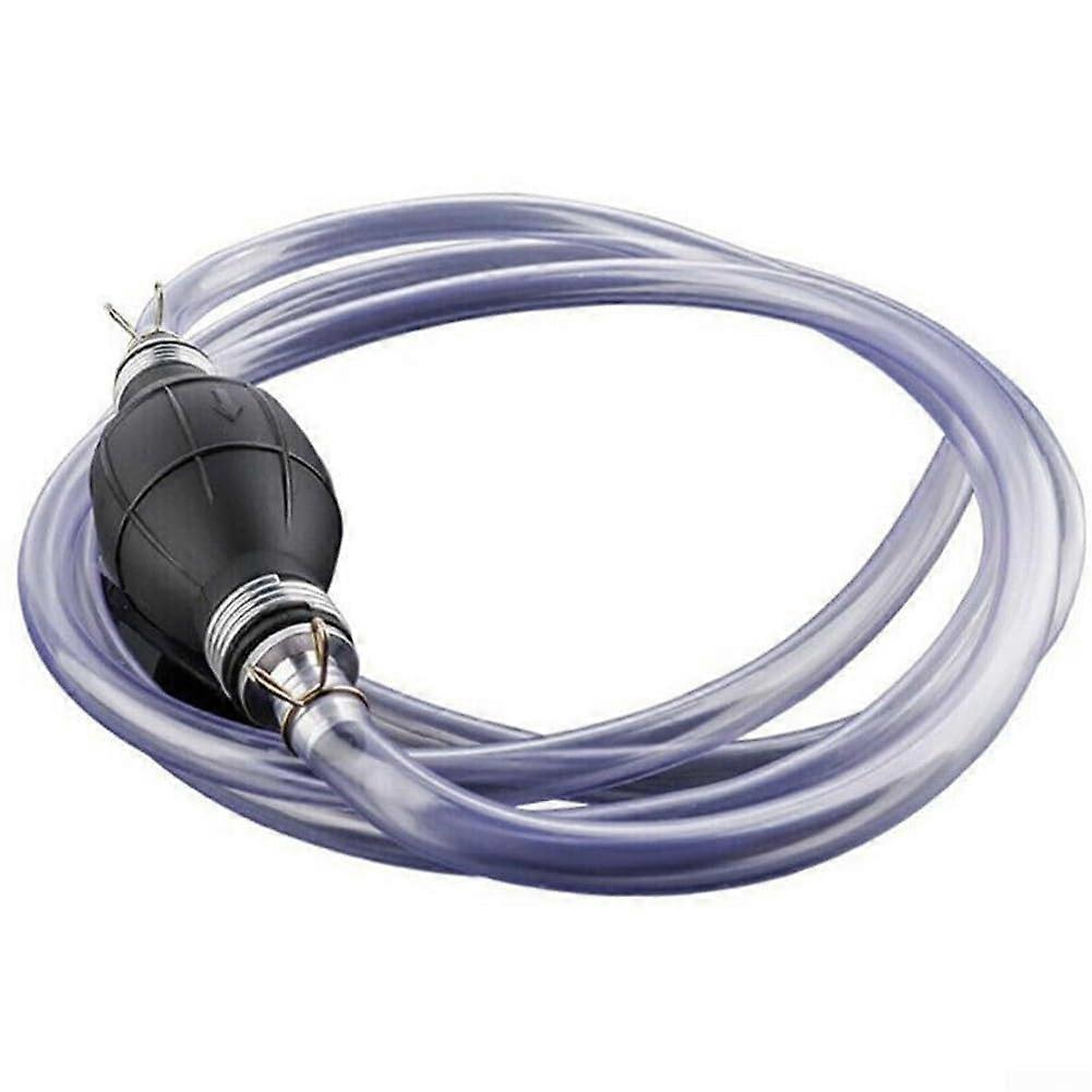 Rubber hand pump for oil extraction, including 2meter hose for easy operation with diesel and gasoline.