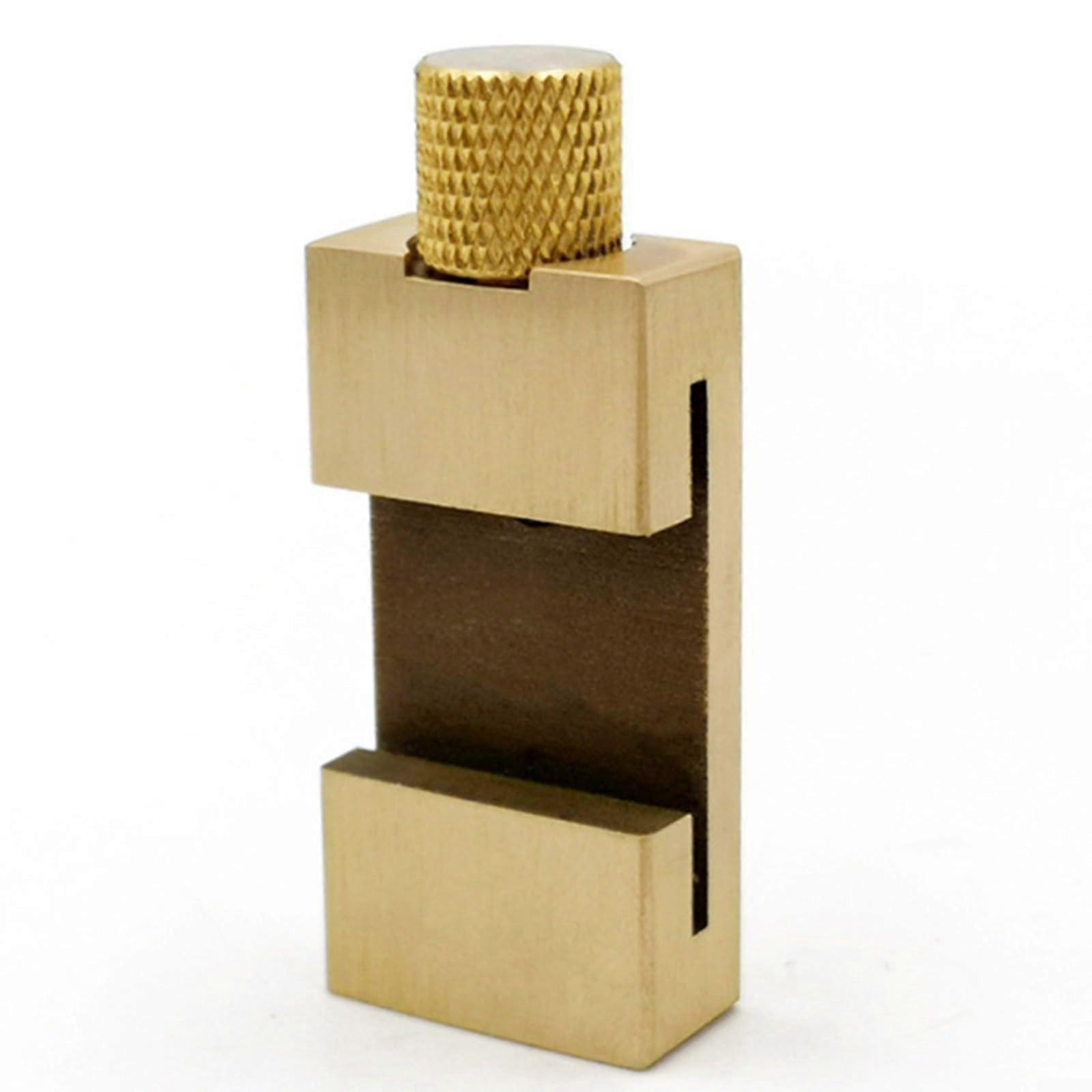 Brass Steel 30cm Double Sided Ruler with Metal Stop for Woodworking and DIY Carpentry