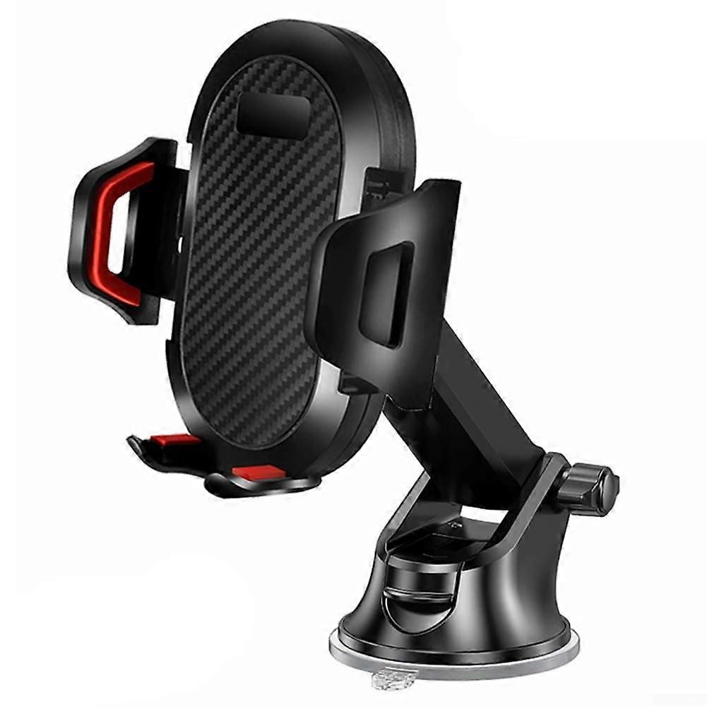 Long Rod Car Phone Holder with Automatic Locking Mechanism, Adjustable Size, Universal Compatibility, Durable Material