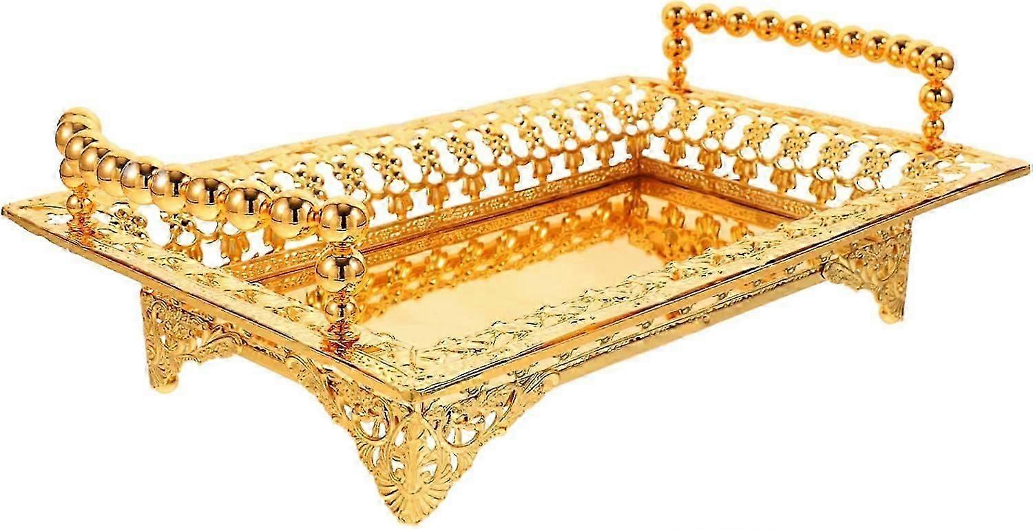 Rectangle Fruit Serving Tray, Appetizer Platter, Nordic Style with Handles