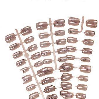Handmade Wearable Nails, Sparkling Cat's Eye Plum Blossom Pattern, Medium Size, Daily Nail Art