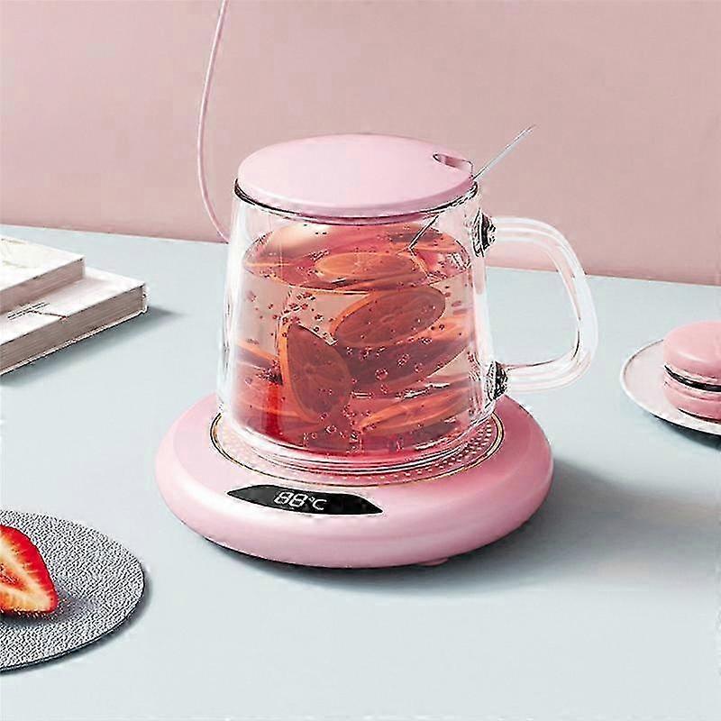 USB Heating Coaster with Digital Display, 3-Touch Heat Settings for Coffee, Milk, Home Use