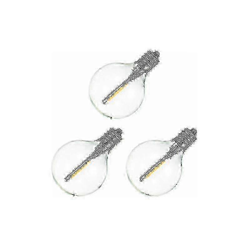 Lâmpadas LED E12 G40 Branco Quente 3 Pack, 220-230V 1W, Compatível com Luminárias Walkbee