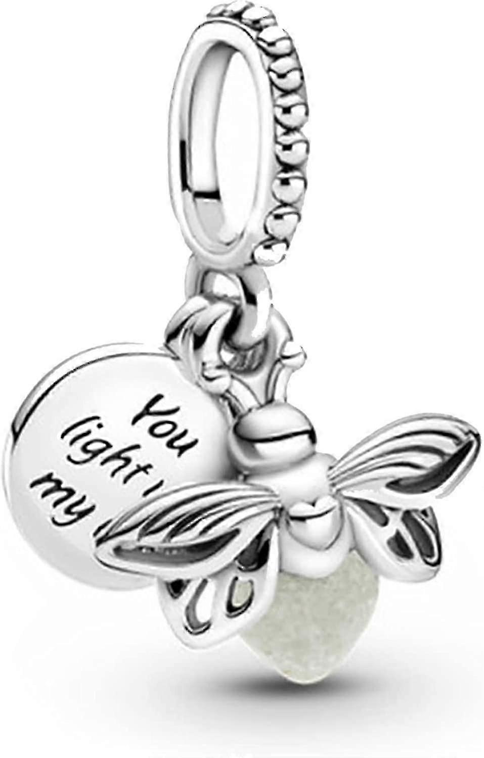 Pendentif Luciole Lumineuse en Argent Sterling 925
