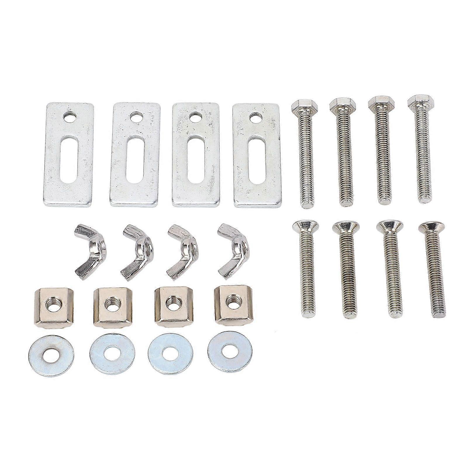 4 Pcs T Track Mini Hold Down Clamp M6 Nut Zinc Aluminum Alloy T Track Clamp for 3018 Series CNC Router