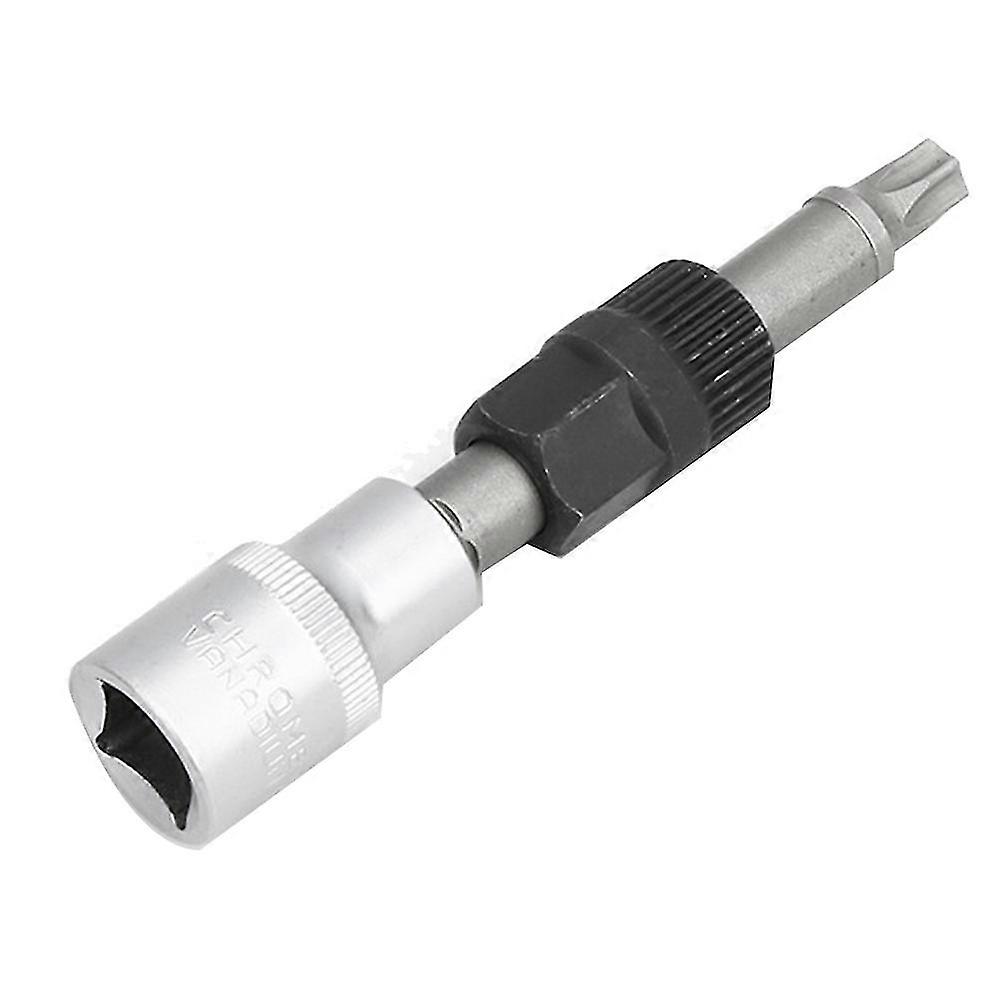 T50 Alternator pulley block Socket Drill Bit with 33 Teeth Tool Center-Bolt Remover Sock