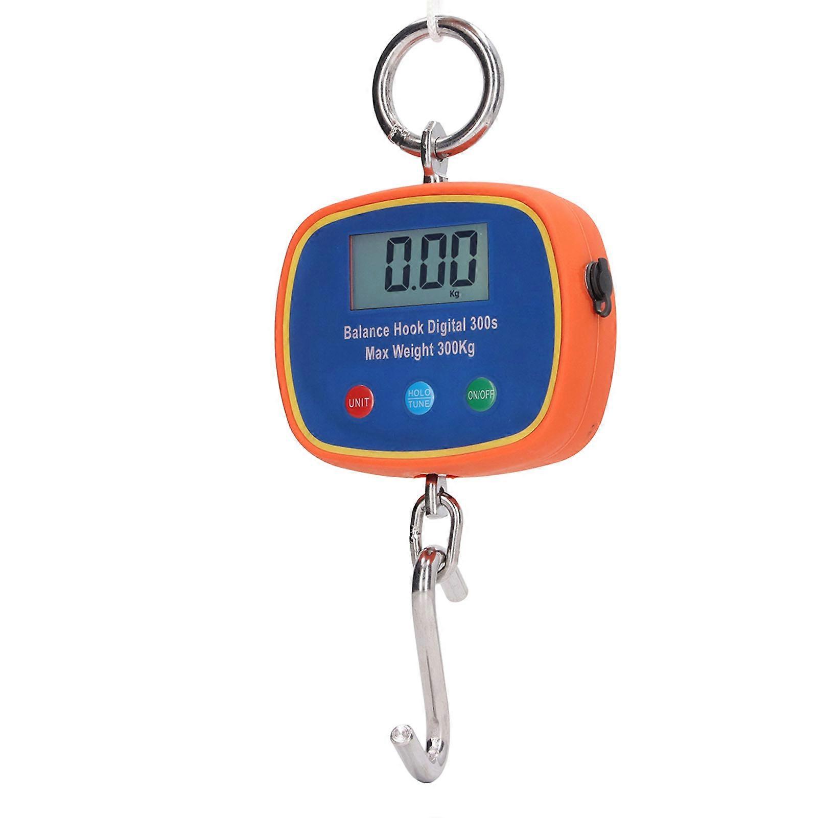 Electronic Hook Scale 600LB LCD Dual Display Handheld Fish Scale