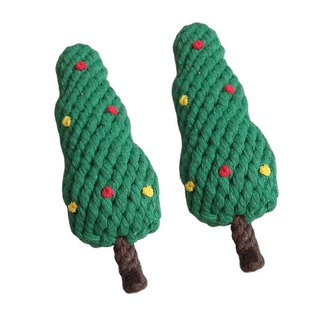 Cotton Rope Dog Chewing Toys for Pet Use Interactive Toy Helps Intellectual Development 2 Pieces