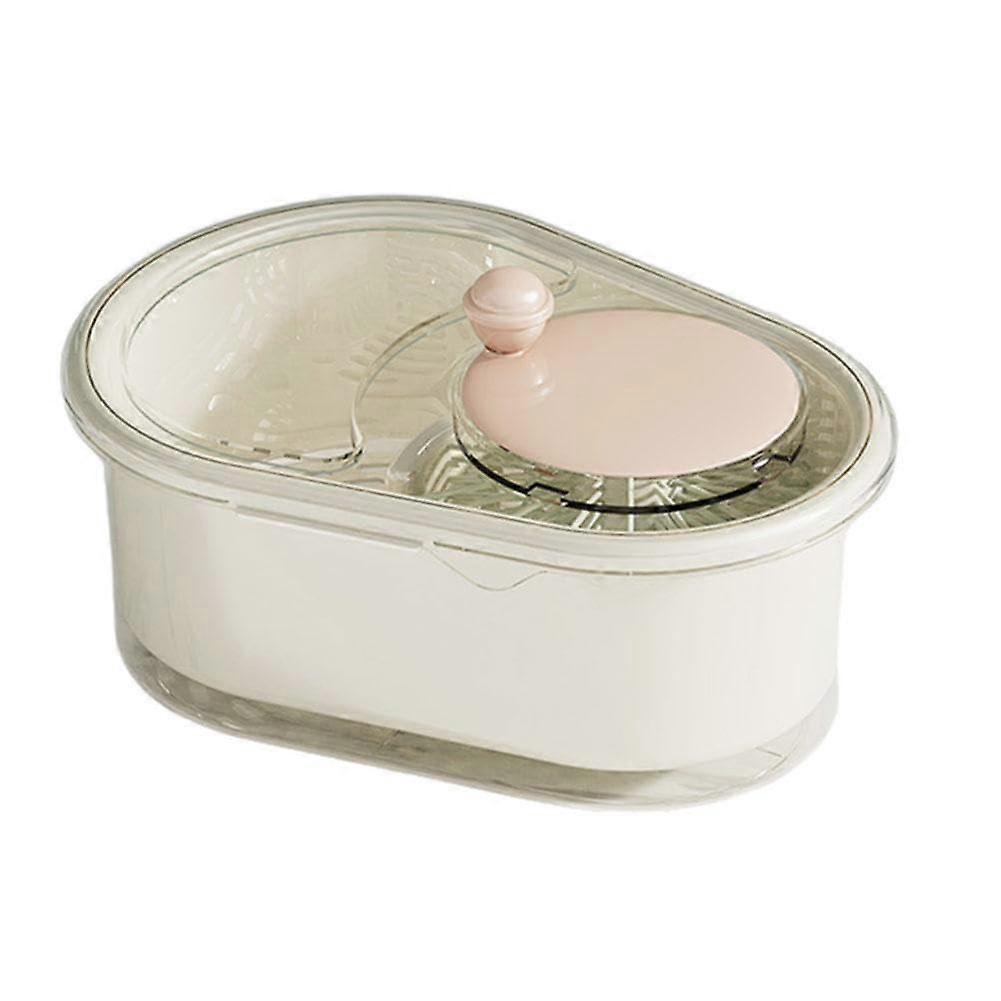 Fruit Cleaner Spinner, Portable Fruit Cleaner Scrubber With Lid, Efficient Wash, Fruit Manual Vegetable Rotary and 720° White Size