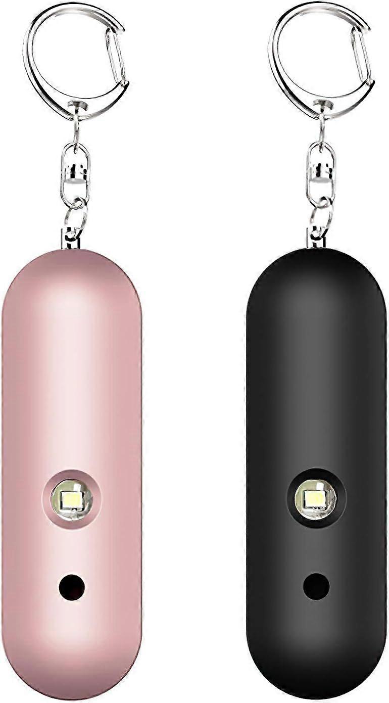 2 Pack Personal Alarms -130db Pocket Alarm Security Alarm Siren with LED Lights