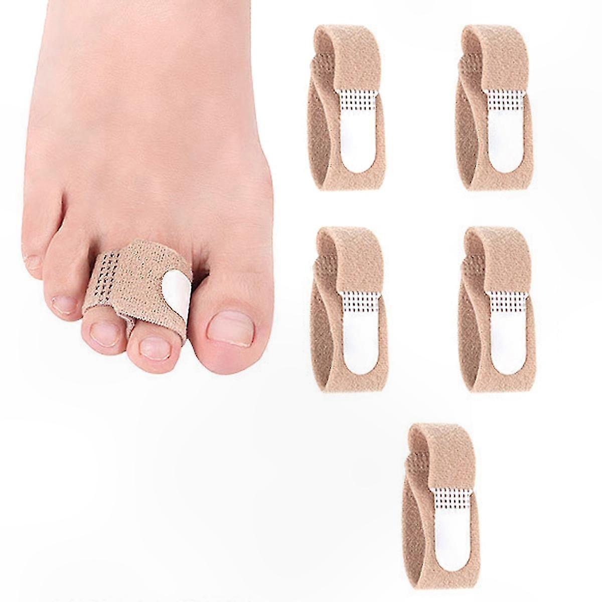 5-Pack Toe Alignment Aids for Curled Toes, Includes Splints, Wraps, and Correctors
