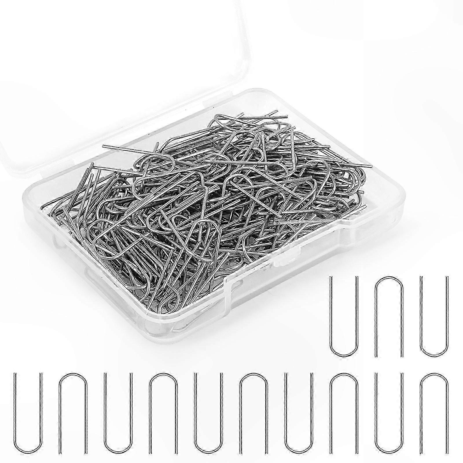 High-Temp Fusing Wire for Kiln, 100 Pcs U Hooks, DIY Pendant Crafting Wire