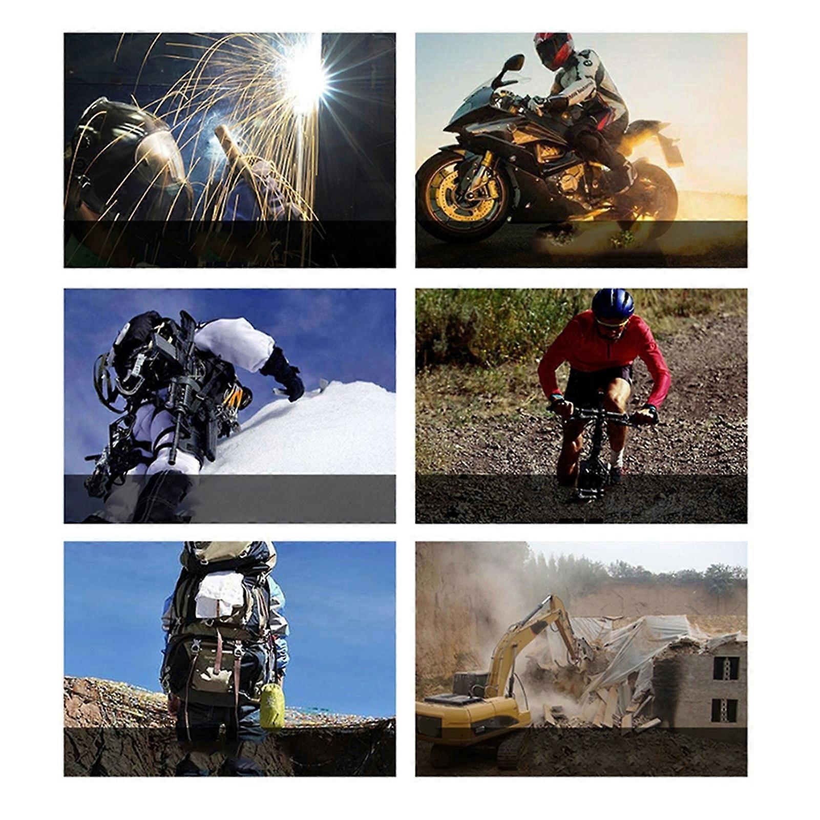 Motorcycle Windproof Goggles Black Frame Grey Lens 18.5x18x2cm