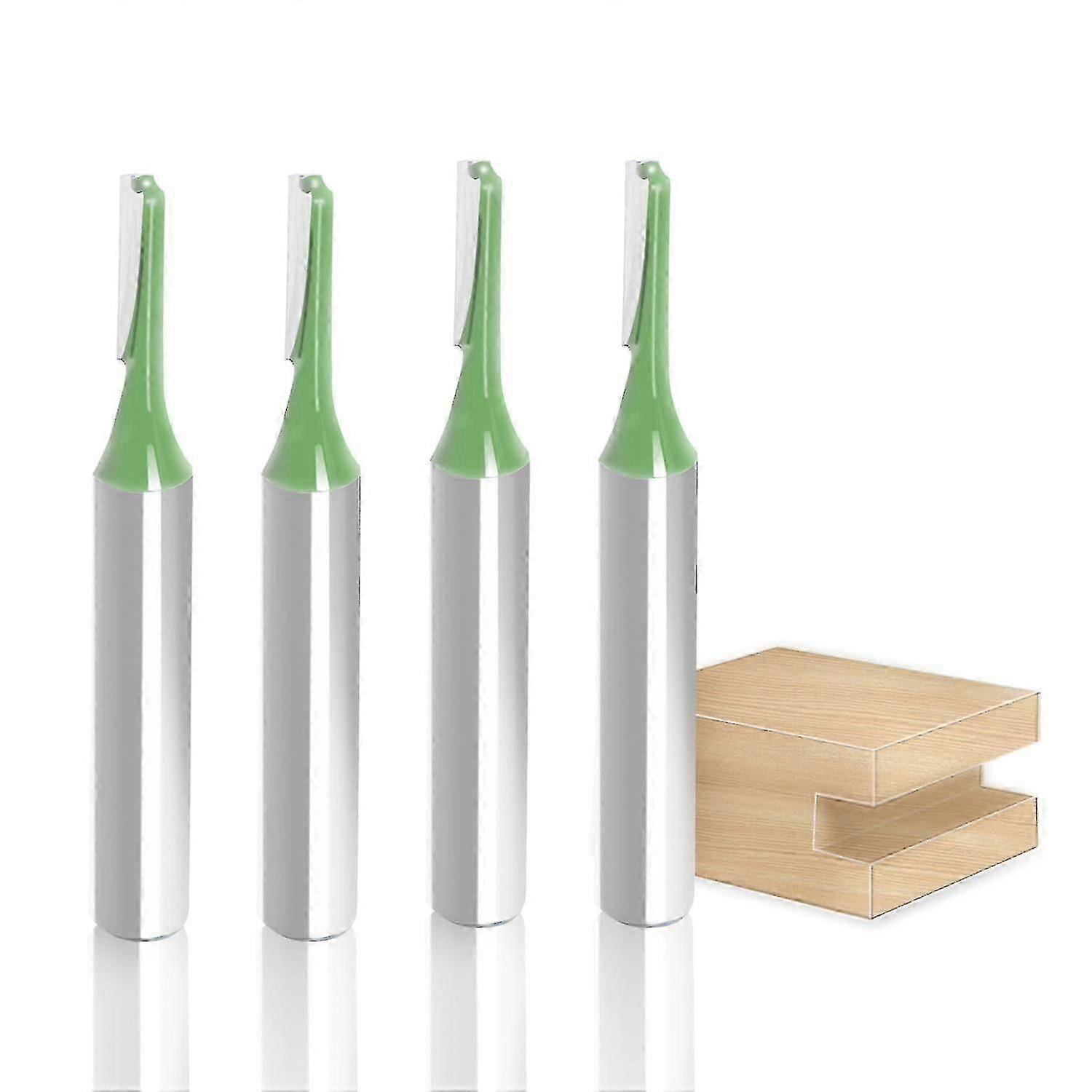 4 stk 4 mm skjæring dia freser bit 6 mm skaft