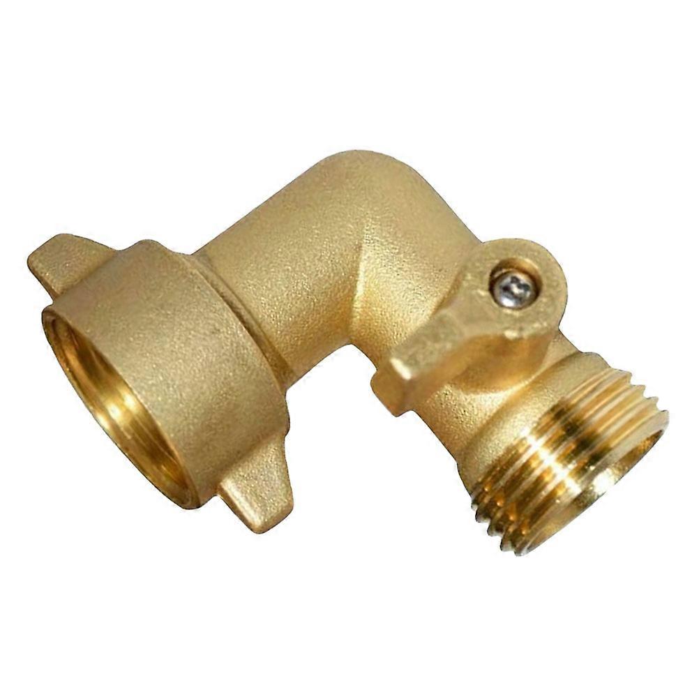 Brass Elbow Connector Valve Designed For Outdoor Washing And Emergency Situations With 90 Degree Structure And Water Flow Control Function In 1Pcs