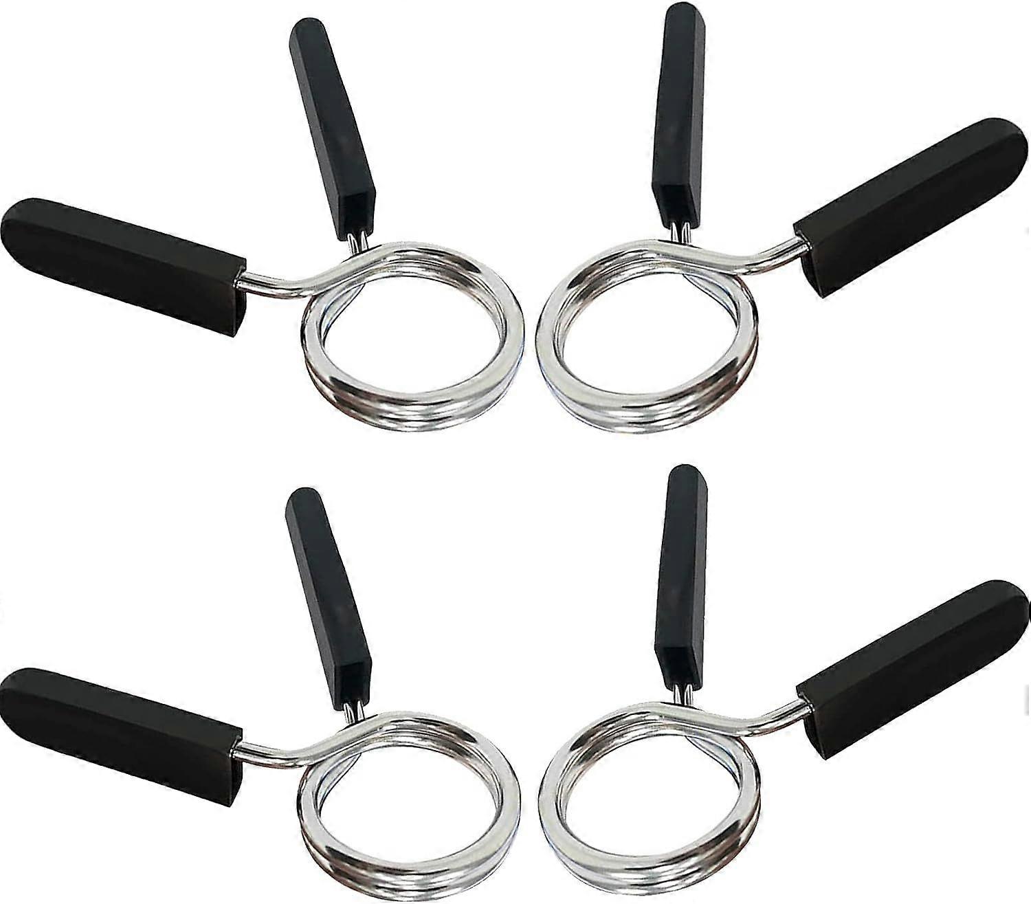Dumbbell Clamp, 4 Pcs 28mm Dumbbell Spring Clips, Spring Clip Collars