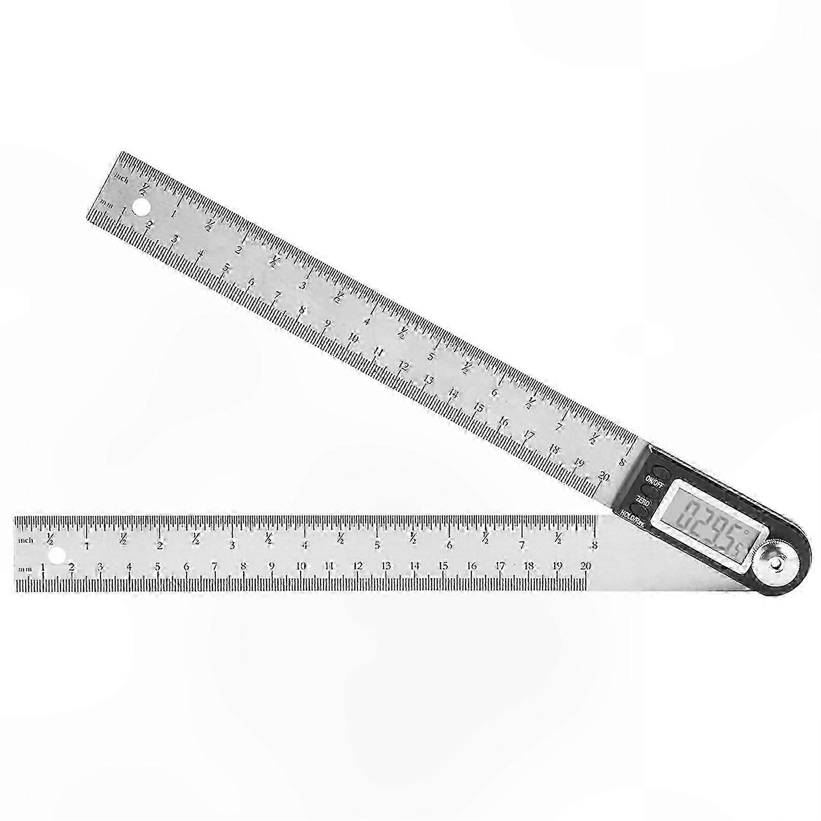 Digital Protractor Angle Finder with 200mm Stainless Steel Miter Gauge, Precise Measurements