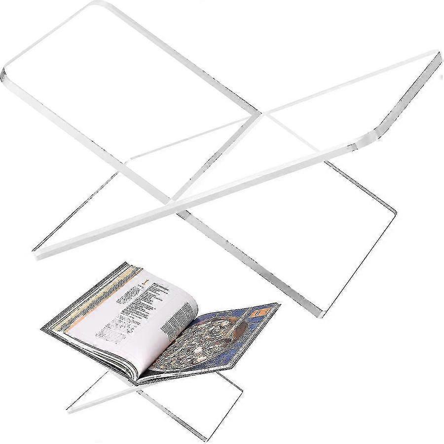 Acrylic Book Holder Large Transparent Sturdy Display Stand for Reading Art Books