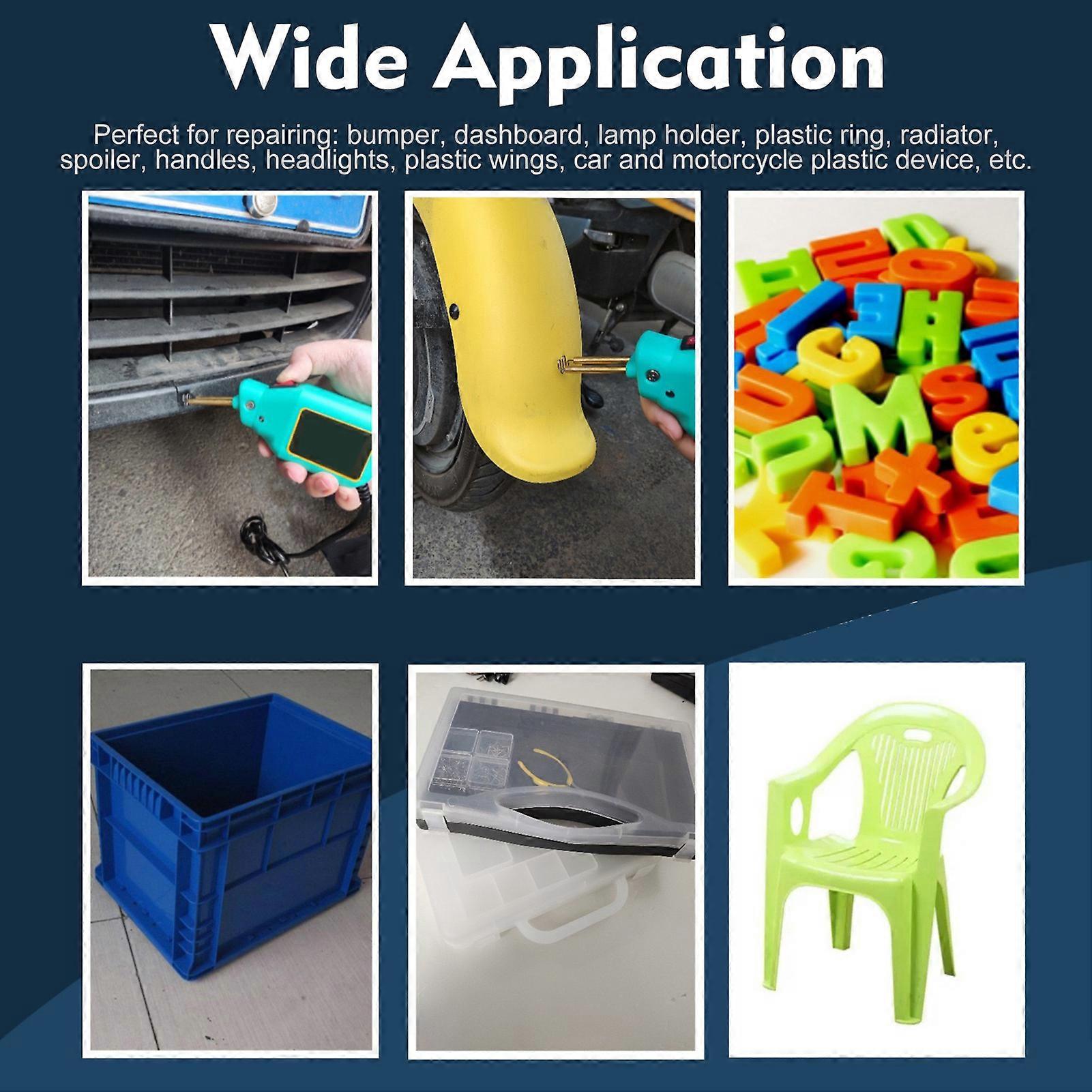 100W Portable Mini Plastic Welding Machine Kit with 200 Nails, Black