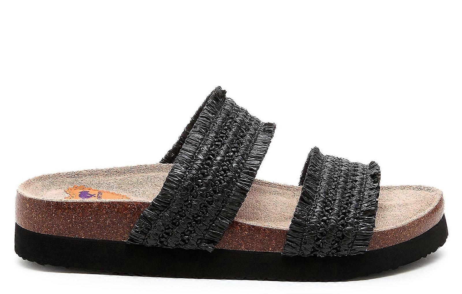 Rocket Dog Aruba Raffia Sandals Black