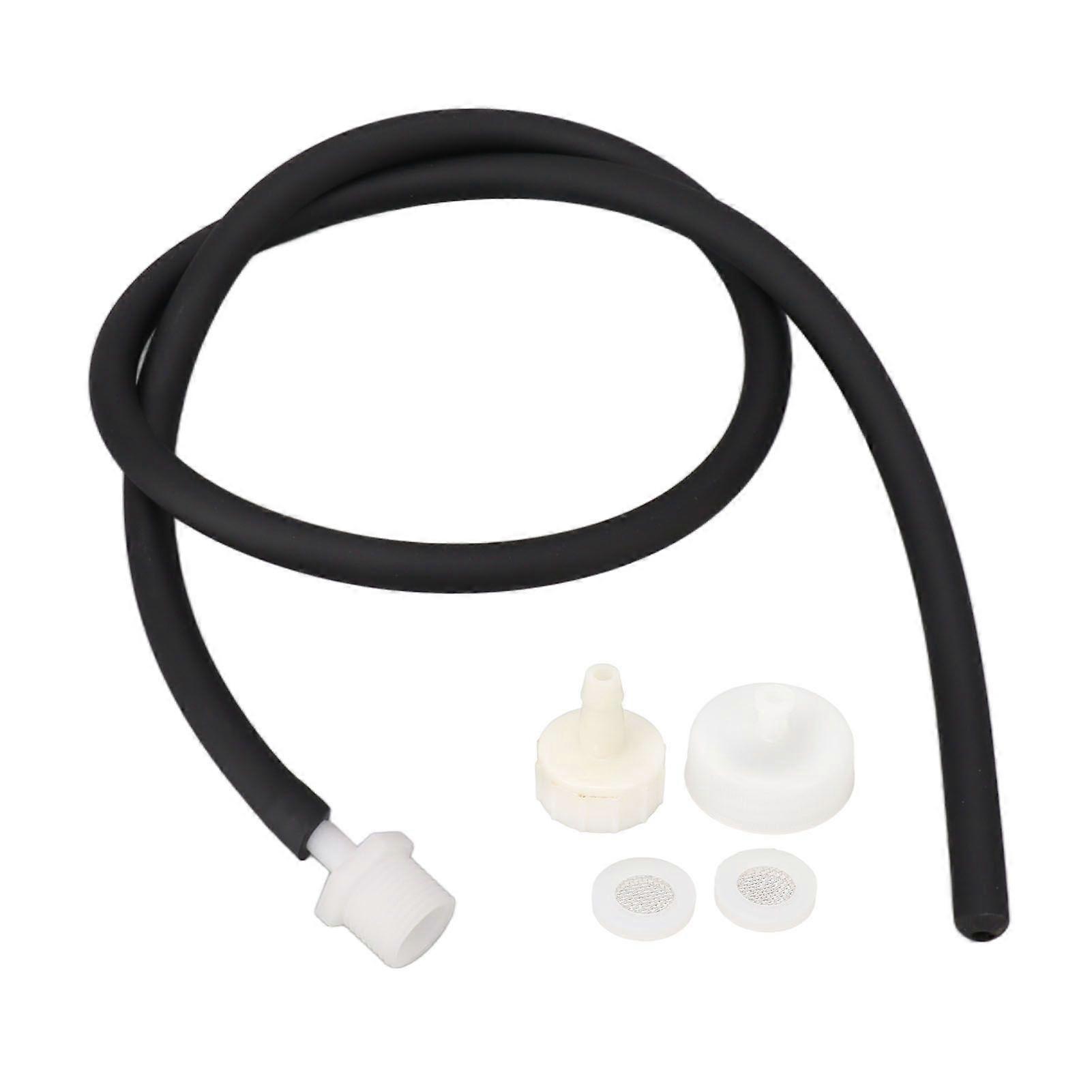 Enema Kit Portable Reusable Silicone Shower Enema Tube for Cleaning Anal Colon and Vagina Black 50cm/19.7in