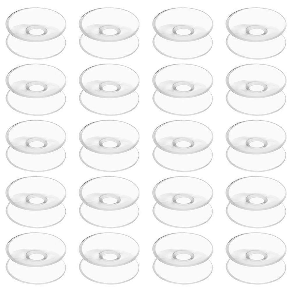 Clear Double Sided Plastic Sucker Cups for Home 20Pcs Transparent PVC Pads