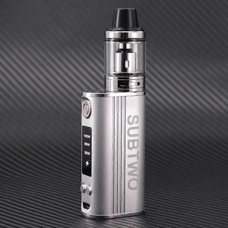SUBTWO 100W Box Mod E Zigaretten Kit 30W/60W/100W Power Adjust Akku mit 0,3 Ohm 2,5 ml Bodenzerstäuber