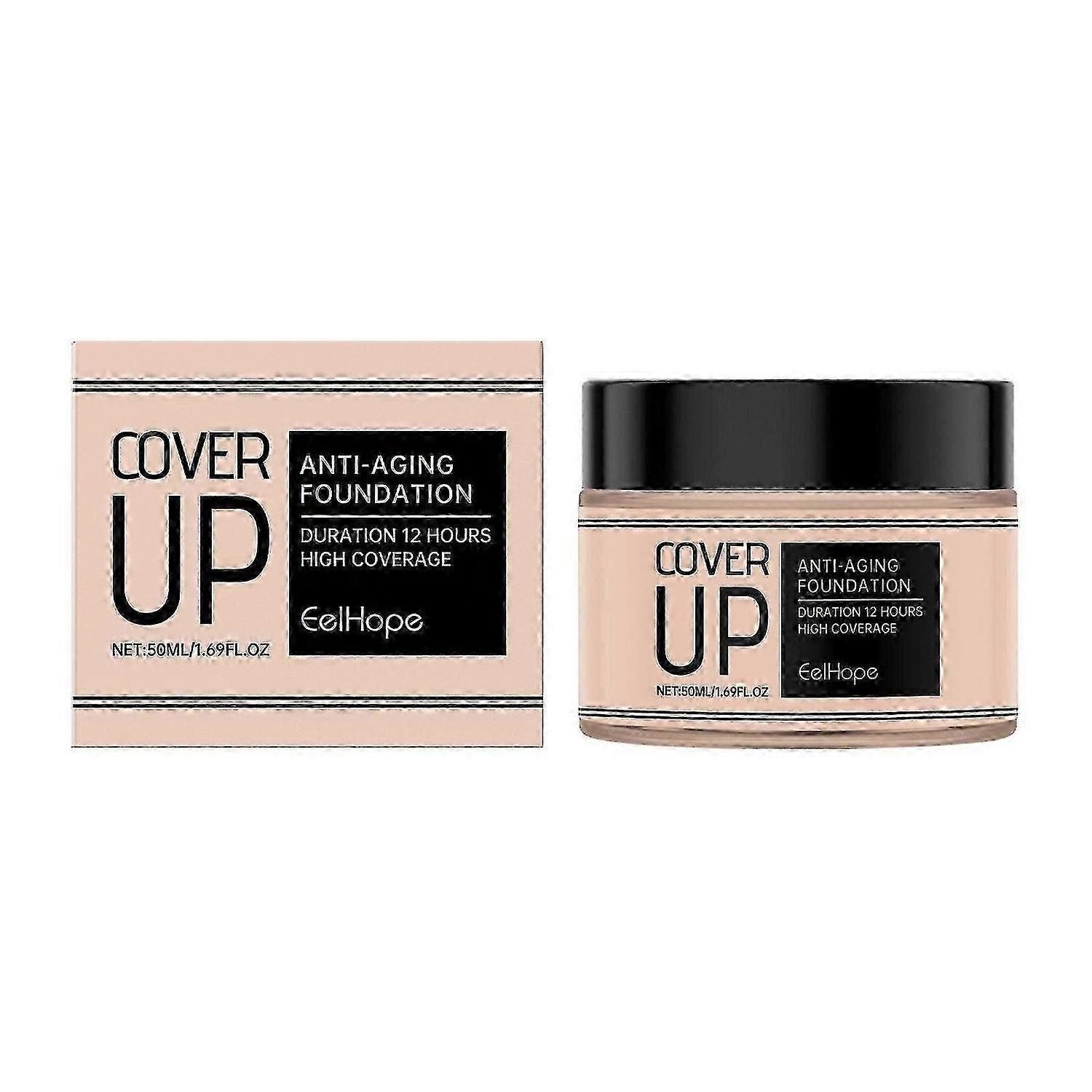 Face Makeup Cover Up Slow-Aging Foundations Duration 12 Hours High Coverage 50ml