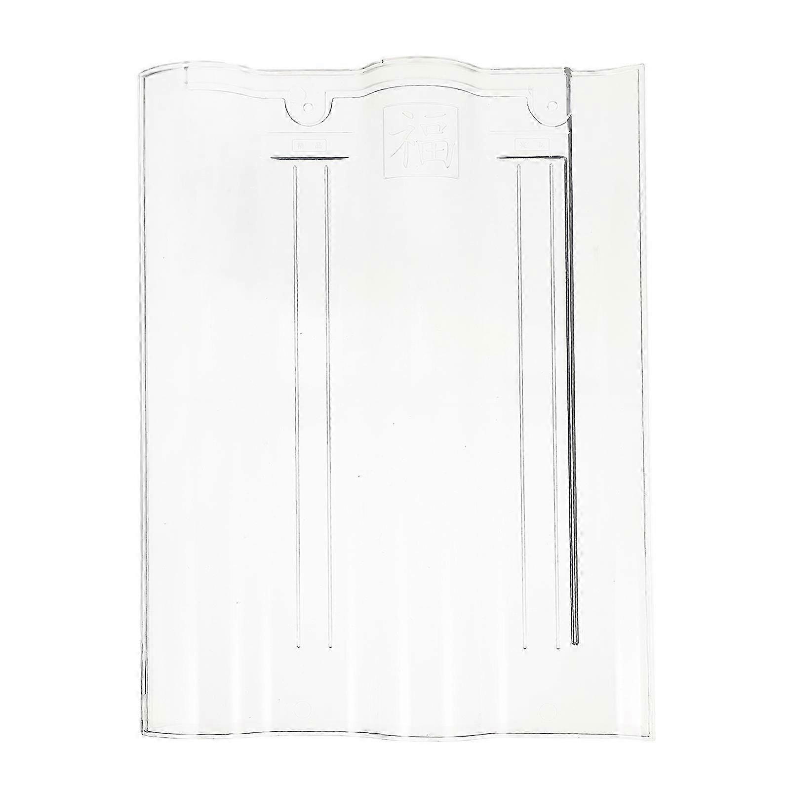 Roof Tiles Acrylic Rectangular Shape Transparent Rainproof Rustproof Replacement Light Panel 40x30cm 1pcs