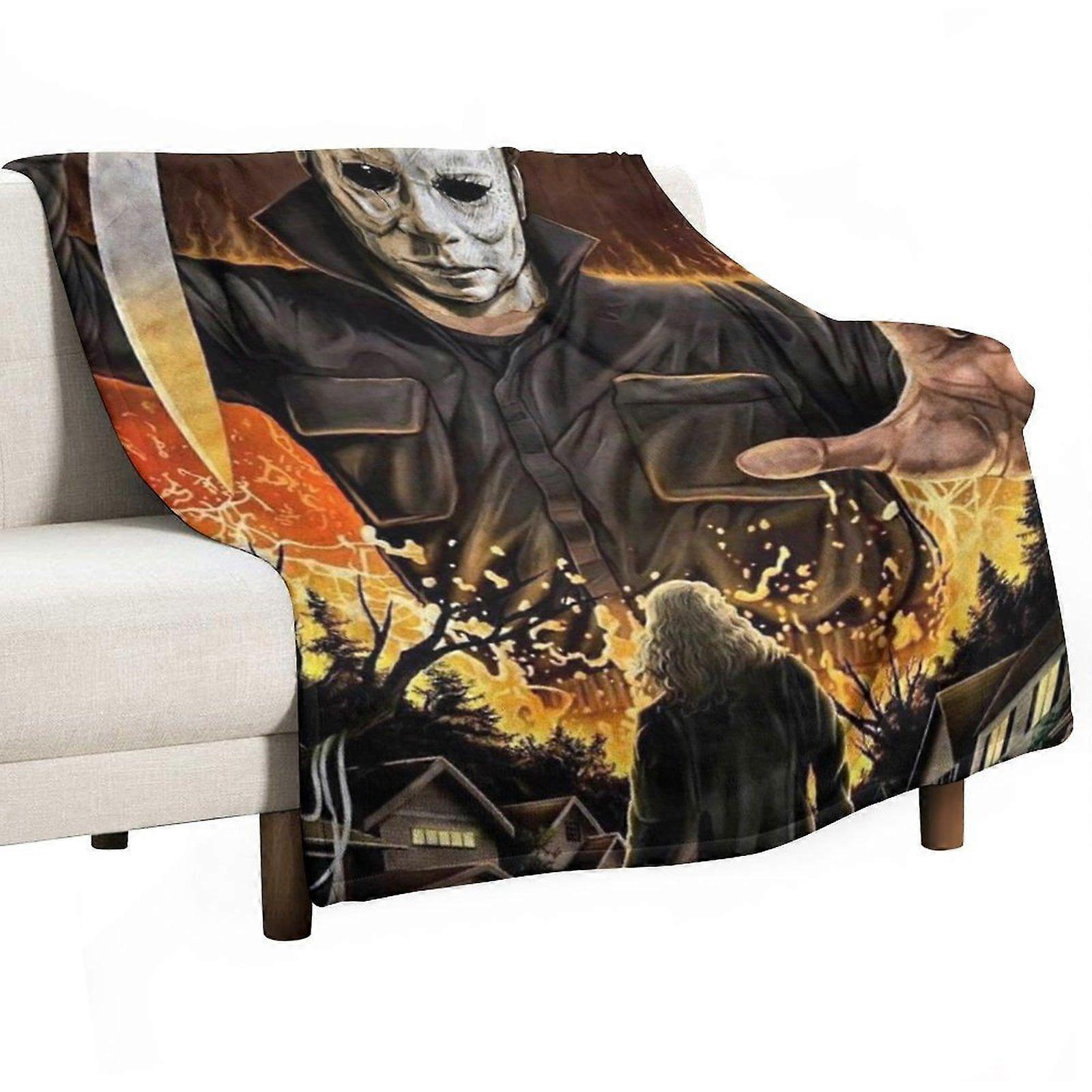 مايكل مايرز هالوين سوبر لينة الفانيلا بطانية خفيفة الوزن تكييف الهواء بطانية لحاف مريح للبالغين أطفال-w279