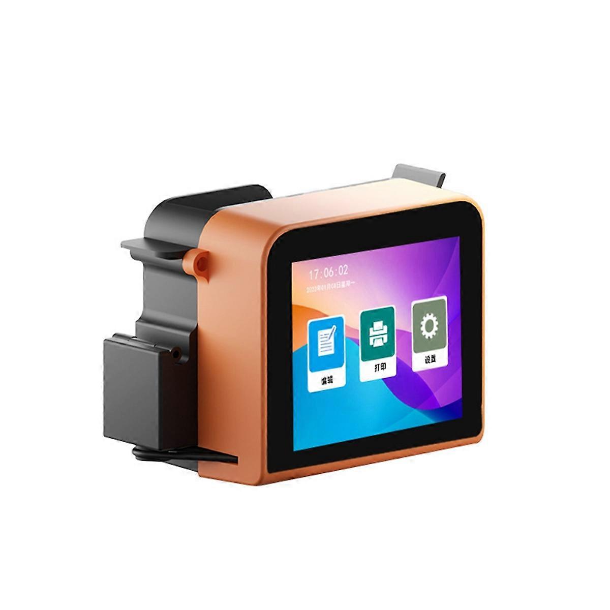 T1 Mini Hand Held Expiry Date Handheld Coding Machine Bright Orange