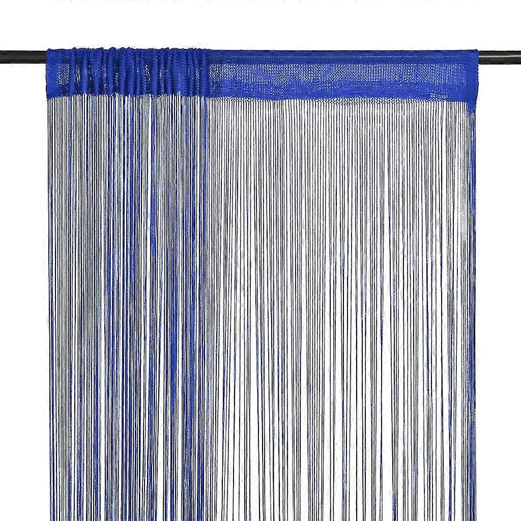 String Curtains 2 Pcs 100x250 Cm Blue