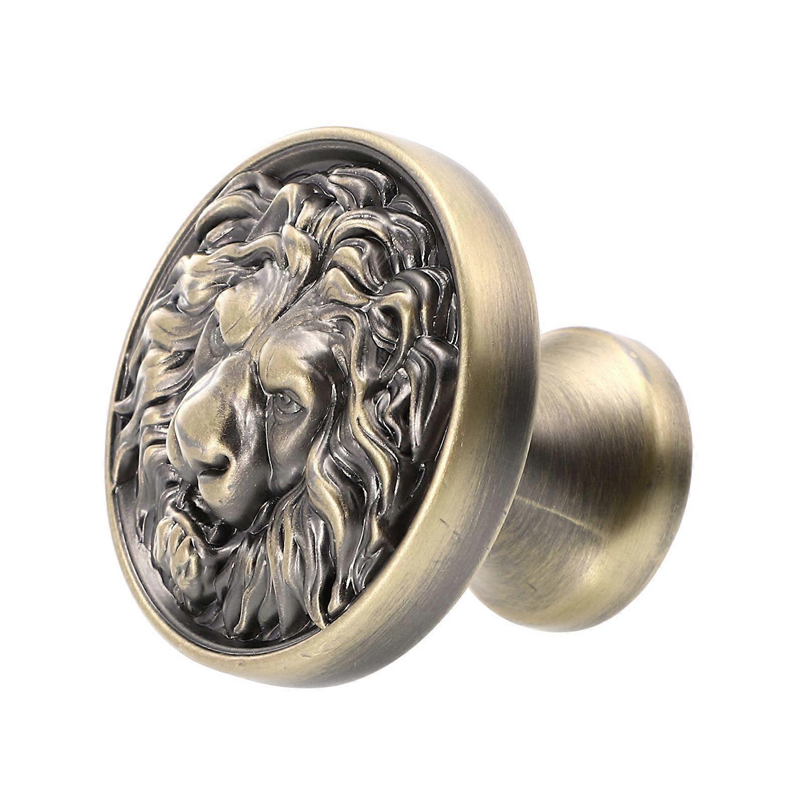 1pc Cabinet Handle Lion Head Wardrobe Knob Drawer Pull Handle Furniture Knob