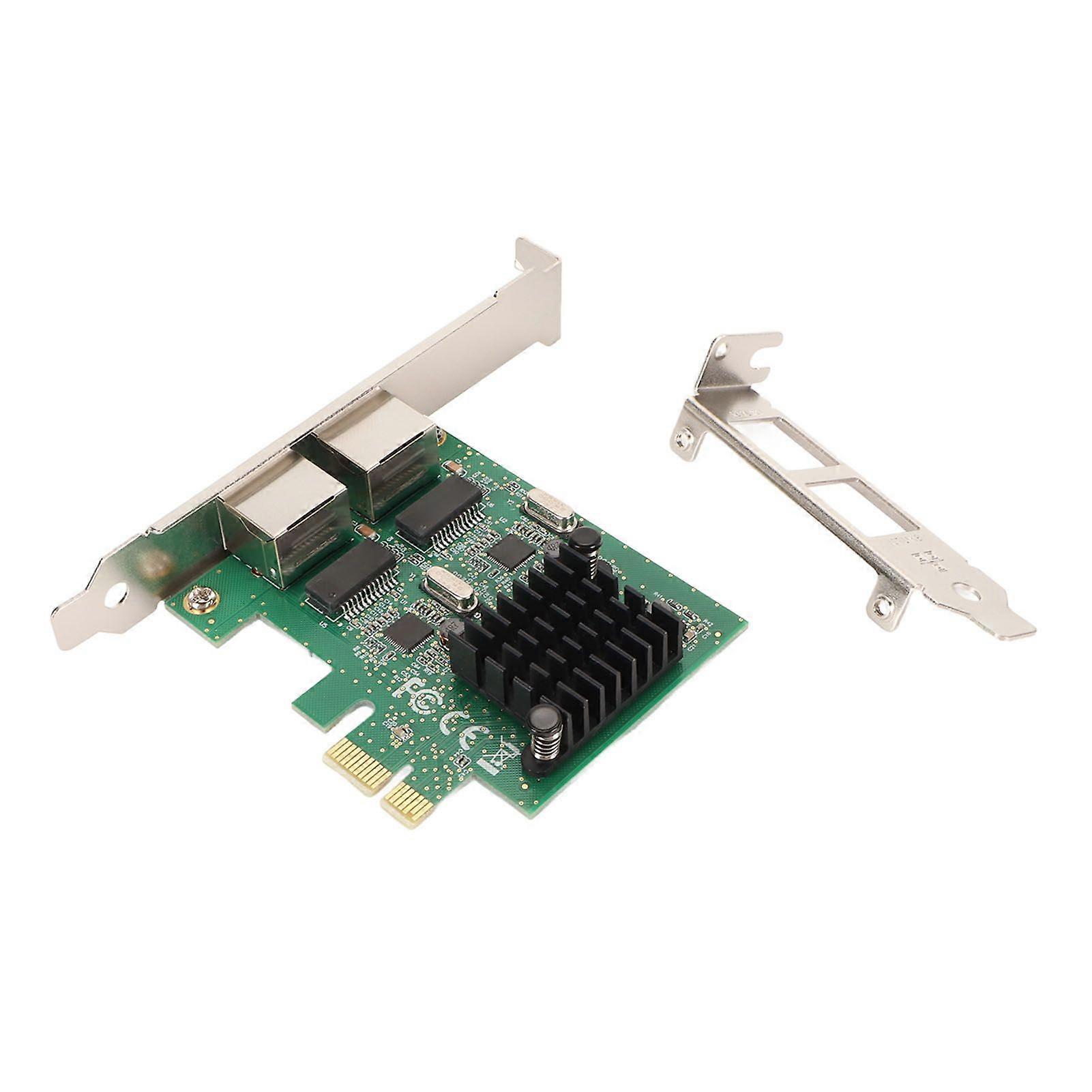 PCIe X1 Network Card RTL8111G Dual Port Gigabit Ethernet PC Network Adapter Card for Windows XP 7 SP1 8 8.1 for LINUX