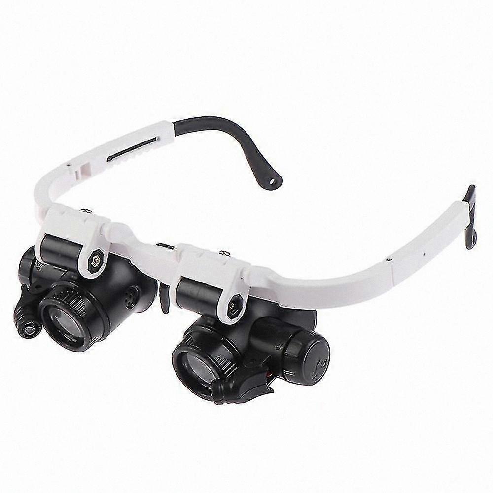 LED Lighted Magnifying Loupes for Detailed Crafts, Repair Work, and Hobby Tasks, 8x 15x 23x Magnification