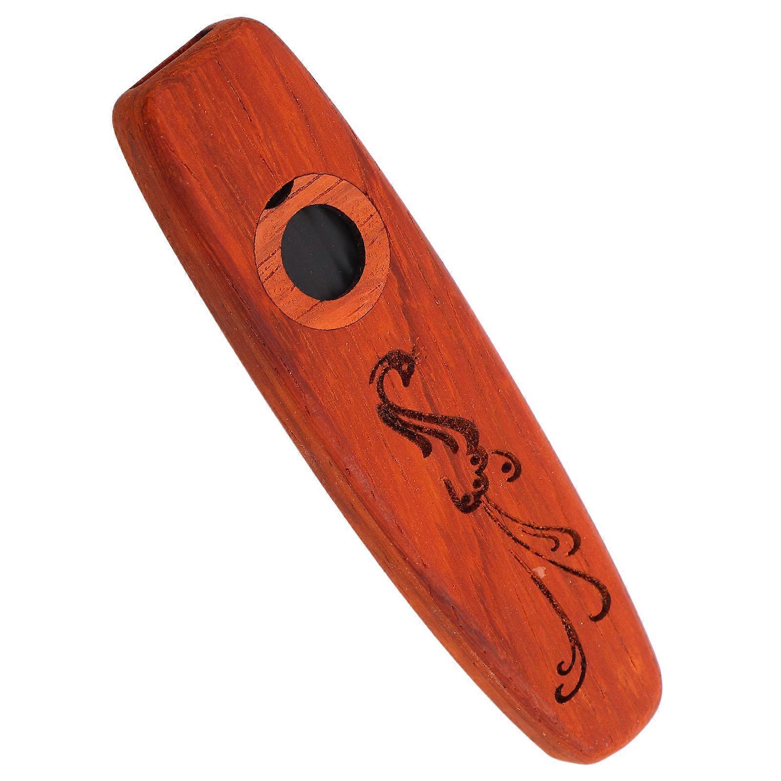 3Pcs Solid Wood Kazoo for Adults Musical Instrument with Durable Wooden Build