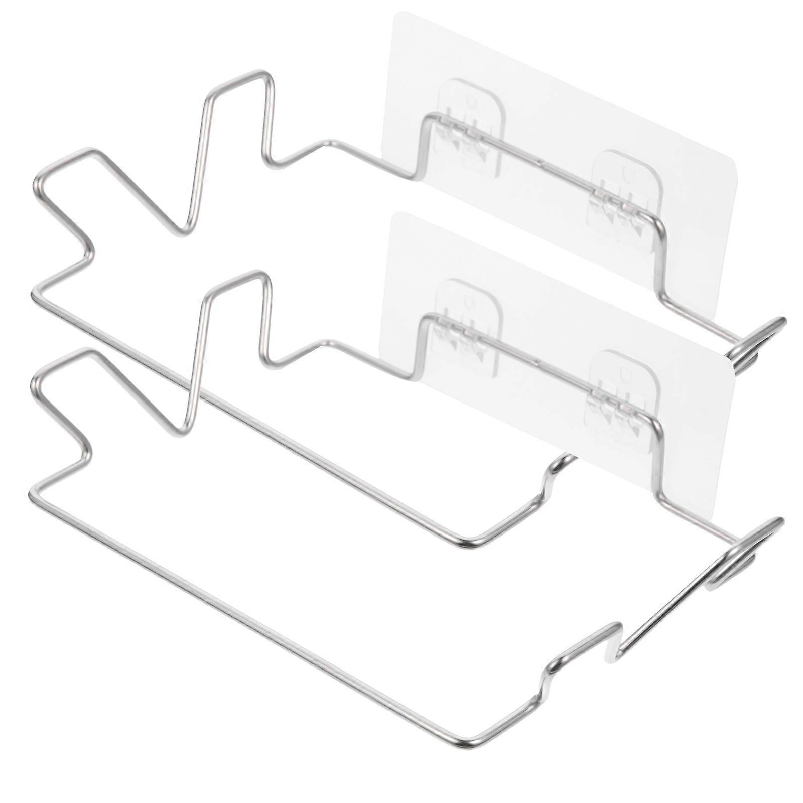 Portable Stainless Steel Garbage Bag Holder for Storage 8Pcs Pack