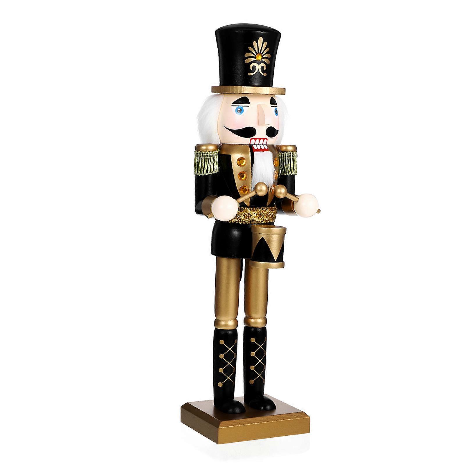 Christmas Traditional Nutcracker Figure for Decor 3Pcs Wooden Nutcracker Statue