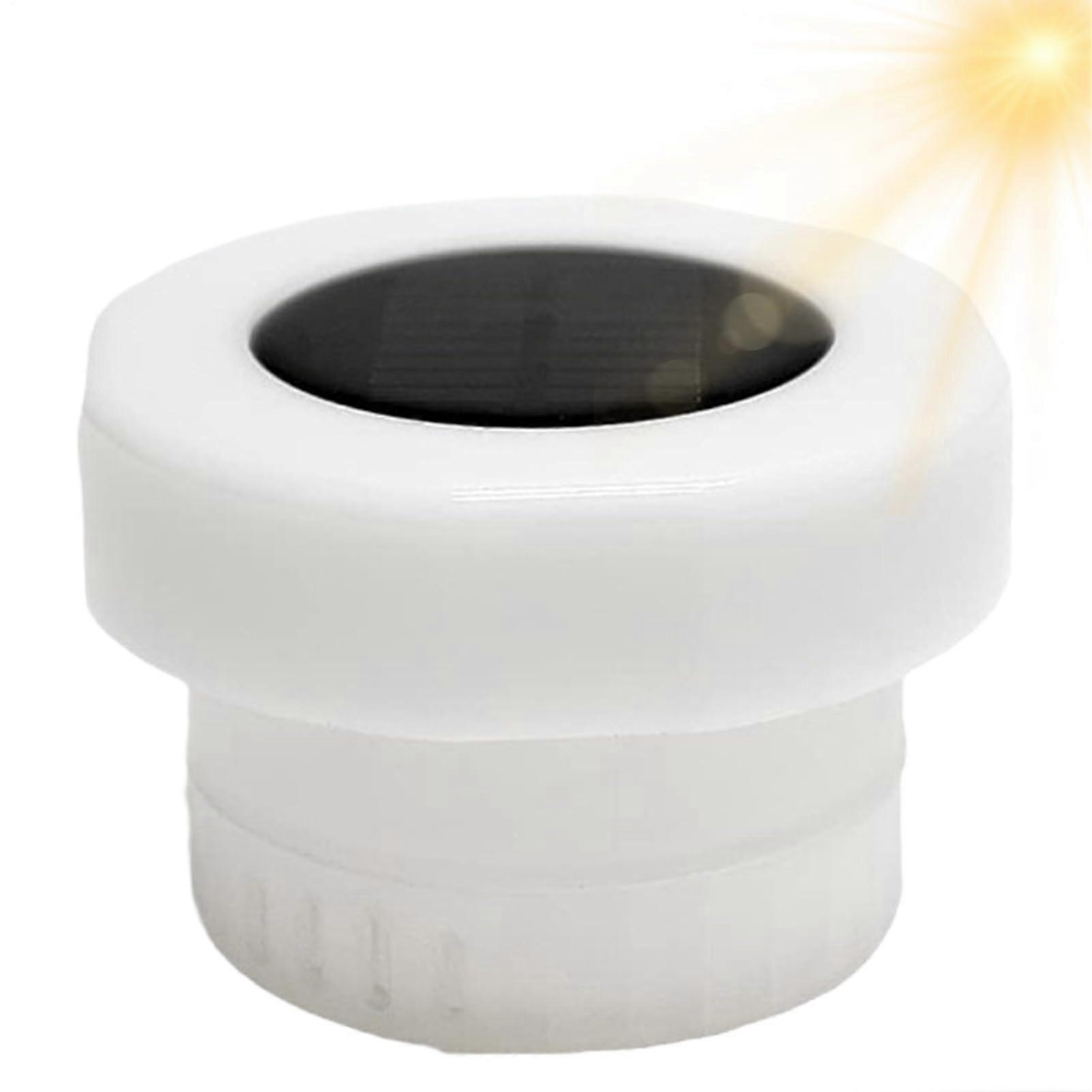 Solar Pool Chlorine Floater Light Waterproof LED Floating Dispenser For Chlorine In Pools Ponds Fountains