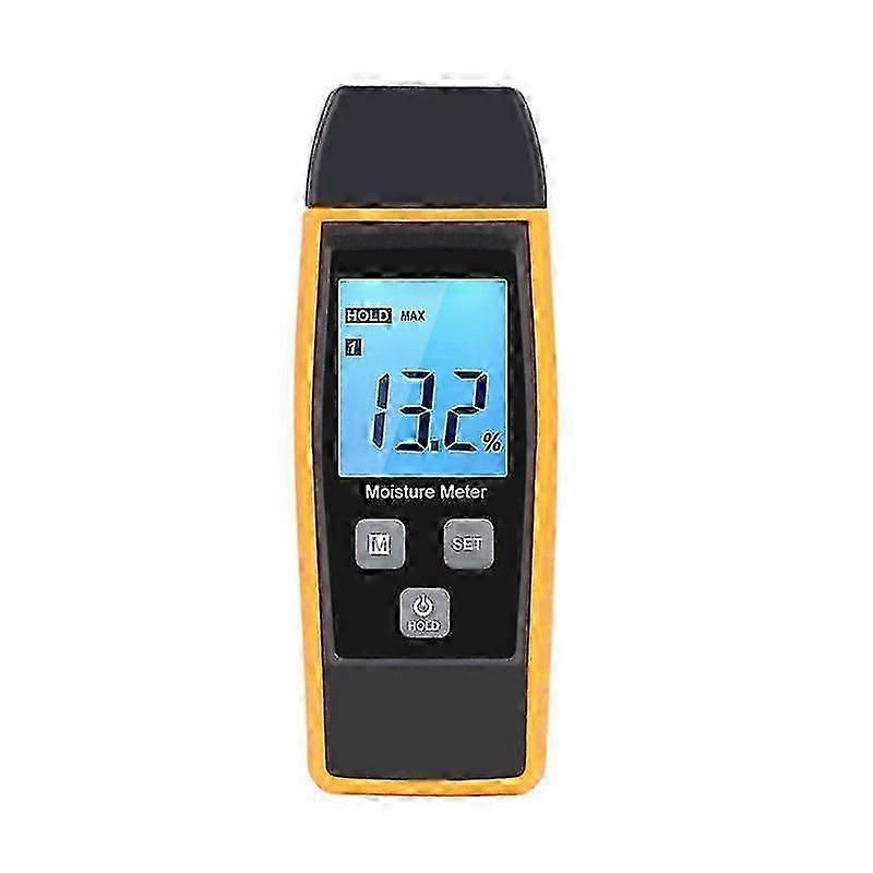Moisture Tester, Wall & Wood Moisture Tester, Leak Meter, Moisture, Cement Mortar, Water Content Detector With Lcd Backlight (yellow)